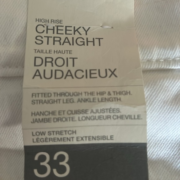Gap Cheeky Straight White Denim Jeans 
size 33 - Picture 6 of 6
